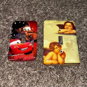Cherub and Cars Themed Light Switch Covers